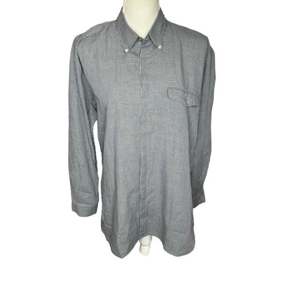 Gianni Versace Vintage Tops - Gianni Versace Vintage Button Down Long Sleeve Cotton Linen Shirt Top Sz Large
